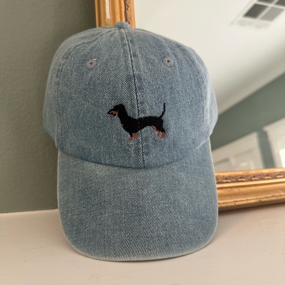 Other - Preppy-  Denim -  Summer Camp -  Dog Baseball Hat | NWT Adjustable + Cotton